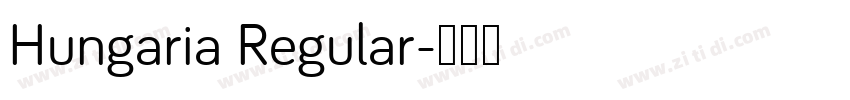 Hungaria Regular字体转换